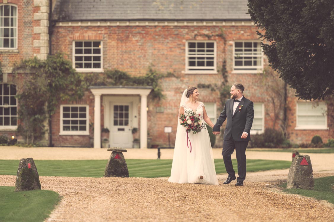 Kathryn and Sam enjoying their wedding day at Syrencot with a natural and romantic portrait